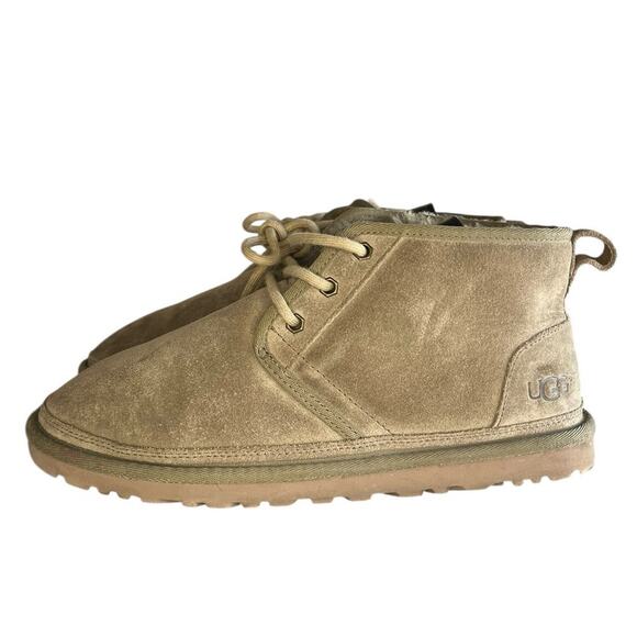 Women's UGG Neumel 1094269 Suede Lace-Up Flat Ankle Chukka Boot Size 9 Brown - Picture 1 of 6